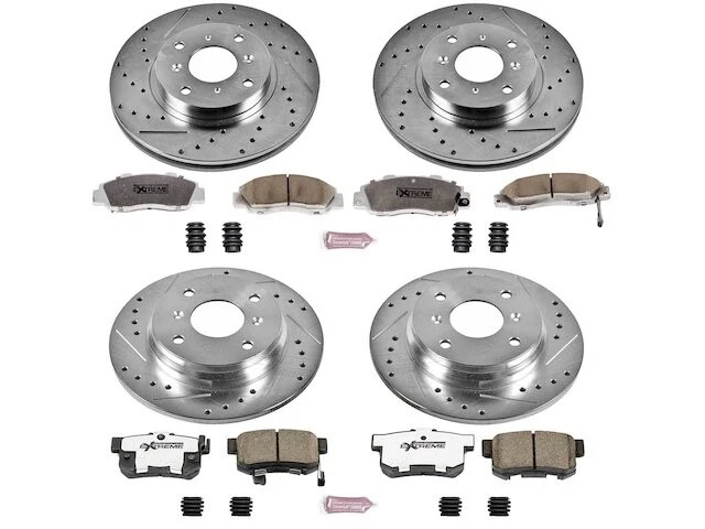 Kit de pastillas de freno y rotor delanteras y traseras para Honda Prelude 1994 1993-1996 VZ529PC. Foto 1 de 1
