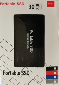 30TB Portable SSD externe Festplatte USB 3.1 Inklusive Kabel - Bild 1 von 3