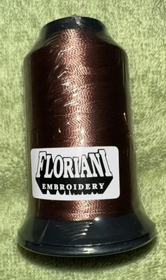 Floriani Embroidery Thread PF794 Brown Polyester 1,100 Yards NOS - Image 1 of 4