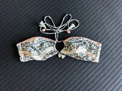 Victoria's Secret VS плавать женщин богемное ракушка с бретелью через шею персиковый белый бикини верхний маленький - Изображение 1 из 4