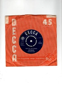 THE FORTUNES - YOU'VE GOT YOUR TROUBLES. UK 1965 ORIG 7" & CO/SL. EX - Imagen 1 de 2
