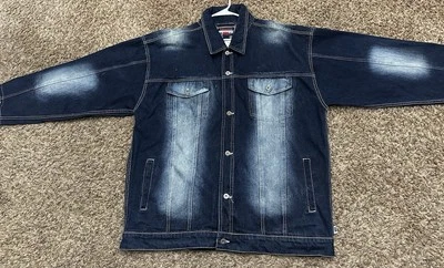 Chaqueta Denim De Colección Y2K Evolution Azul Lavado a Piedra Extra Suelta Calce Talla 2XL Foto 1 de 4