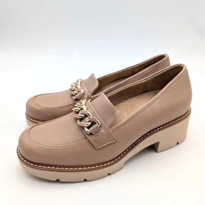 Zapatos Mocasines Naturalizer Desi Suela Para Mujer Cuero Taupe Talla US7M EU37 Foto 1 de 4