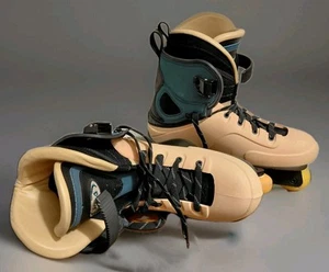 Vintage FILA Urban Style Aggressive Inline Skates Tan Teal Black Size 10.5 - Picture 1 of 22