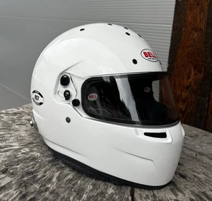 Bell RS7 PRO Integralhelm SNELL HANS Integralhelm Weiß Rennen - Bild 1 von 7