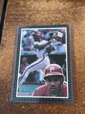 1985 Donruss Baseball Action All-Stars 3 1/8 x 5 # 56 Juan Samuel - Image 1 of 2