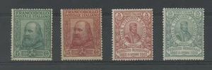 KÖNIGREICH 1910 GARIBALDI 4V. ** CERT CENTRATO. - Bild 1 von 1