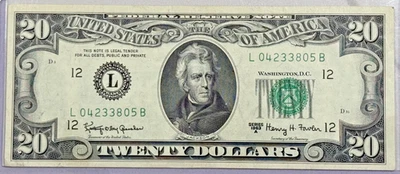 1963 A Jefferson $20 Note - AU / UNC!! Crisp Note! - Image 1 of 4