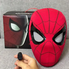 Spiderman Mask with Ring Remote Control Eye Closing Blinking Eyes Helmet Cosplay