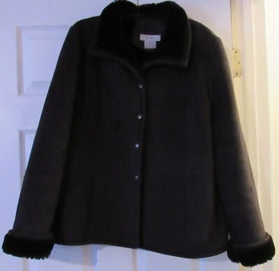 Chaqueta de piel de gamuza Nine West vintage Foto 1 de 4