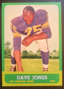 1963 Dave Deacon Jones  Topps Rookie Card HOFer EX+