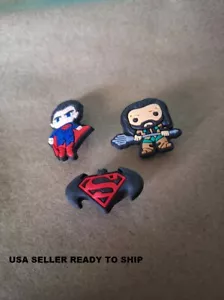 Croc Charms Super Heros Mixed Lot Super Heros 3 pieces USA SELLER (Charms Only) - Picture 1 of 2
