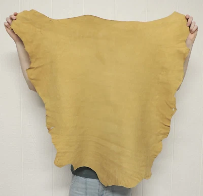 SMOKE BUCKSKIN Leather Hide for Native Crafts Laces Pipe Bags Regalia Pelt Skins - Image 1 of 2