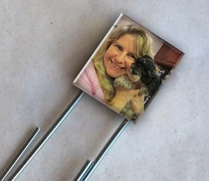 Custom Photo Scrabble Bookmark Personalized Picture Pet Child Keepsake Art Charm - Picture 1 of 2