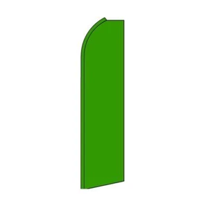 Solide grüne Bande Flatterfeder Flagge | 3 Fuß B x 11,5 Fuß hoch - Bild 1 von 3
