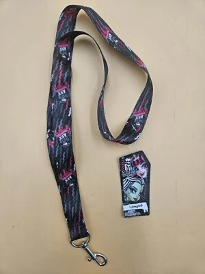 Porta-crachá de cordão Mattel 2015 Monster High "We Are Monster High" novo com etiquetas - Imagem 1 de 4