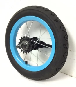 12 Zoll Fahrrad Hinterrad blau Rücktrittbremse mit 12-1/2 x 2-1/4 Reifen Fahrrad #J70 - Bild 1 von 3