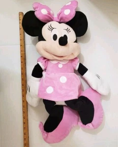 Minnie Mouse 24" Large Disney Plush Stuffed Toy Classic Cartoon Doll Pink Dress - Picture 1 of 4