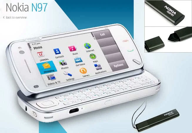 2 x Pack HQ BLACK STYLUS TOUCH PEN FOR Nokia N97 Mini - Image 1 of 1