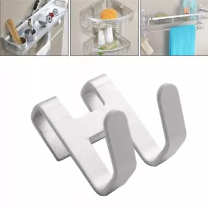 Space Aluminum Metal Shower Glass Door Hook Free Hole Towel Rack HangerB.qn - Picture 1 of 10