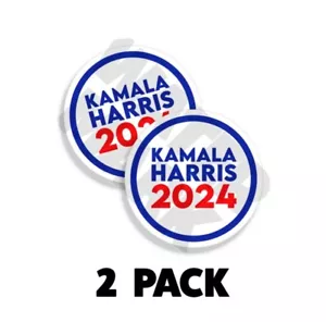 HARRIS 2024 KAMPAGNE STOßSTANGE AUFKLEBER Circle Democrat 2er-pack 4 zoll - Bild 1 von 7