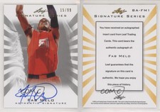 2012 Leaf Signature Series Silver /99 Fab Melo #BA-FM1 Rookie Auto RC
