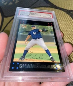 2007 Topps #UH312 Joba Chamberlain Psa 9 Rookie Pop 6 W Only 1 Higher! - Picture 1 of 2