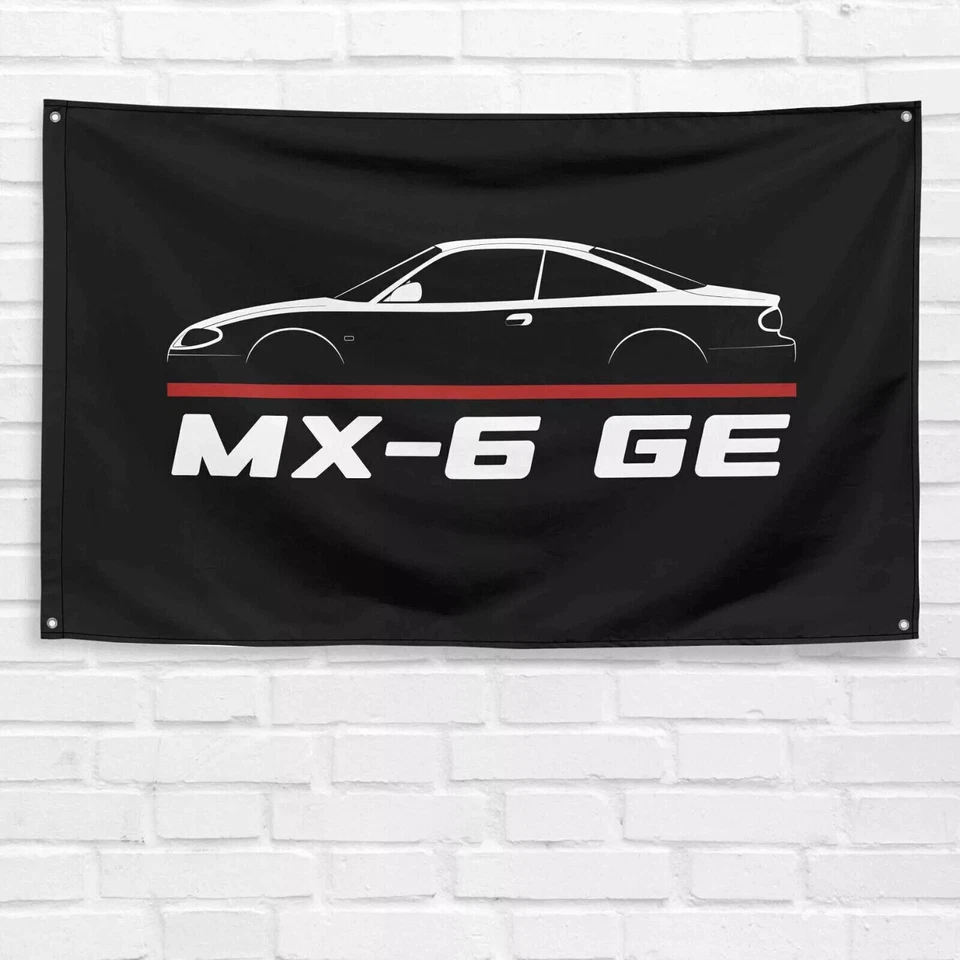 Подарок на день рождения баннер с флагом для энтузиастов Mazda MX-6 GE 1992-1998 3x5 футов - Изображение 1 из 1