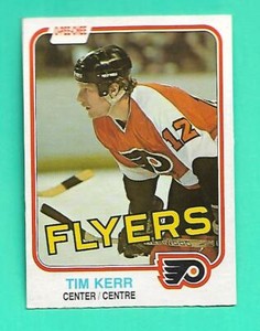 (1) TIM KERR 1981-82 O-PEE-CHEE # 251 FLYERS  ROOKIE EX-MT CARD (W0612)  