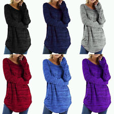 Loose T-shirt Baggy Pullover Casual Tunic Top Jumper Plus Size Long Sleeve Women