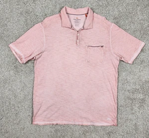Tommy Bahama Jeans Island Modern Fit Polo Peachy Orange Cotton Size L - Picture 1 of 8