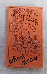 Vintage Cigarette Rolling Papers Zig Zag Wheat Straw Braunstein Freres Inc - Bild 1 von 7