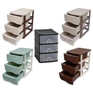 3 Tier Desktop Storage Tower Unit Home Office Bathroom School Stationery Garage - Picture 1 of 49