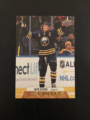 2020-21 Upper Deck UD Canvas #C130 Jack Eichel Sabres Vegas Golden Knights - Image 1 of 2