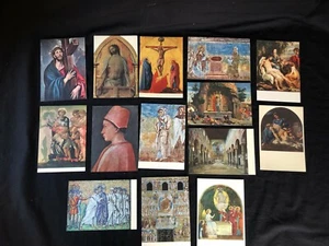 VINTAGE 14 MIXED LOT PRAYER HOLY CARDS RELIGIOUS CATHOLIC  - Picture 1 of 12