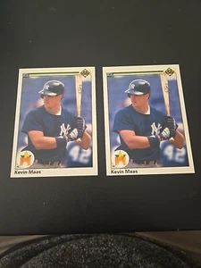 Lotto di DUE CARTE ROOKIE KEVIN MAAS 1990 MAZZO SUPERIORE #333, OTTIME CONDIZIONI. - Foto 1 di 4