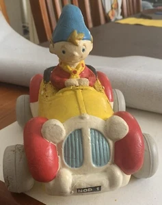 50’s NODDY AND HIS CAR NOD-1 VINTAGE RUBBER ROLLING ENGLAND BIG EARS ENID BLYTON - Picture 1 of 8