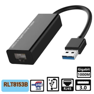  USB 3.0 to Network adapter Realtek USB 3.0 Gigabite Ethernet RJ45 Macs widows11 - Picture 1 of 7