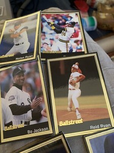 1991 BALLSTREET BASEBALL SET OF 10 DIFFERENT SUPER STAR CARDS No. 31-40