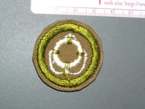 Boy Scout Merit Badge Life saving narrow tan circa '36-46 4303M - Picture 1 of 1