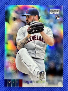 2020 #271 Logan Allen Topps Stadion Club Chrom Baseball Refraktor RC Indianer - Bild 1 von 2