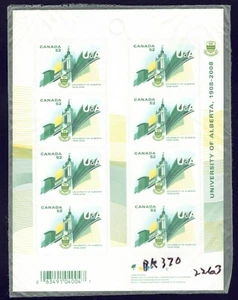 Canadá sc#2263a Universidad de Alberta, folleto Bk370, como nuevo-nuevo - Imagen 1 de 2