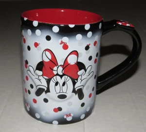 Disney Minnie Mouse Polka Dot Cute Coffee Mug Cup Cartoon World Land - Picture 1 of 5