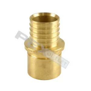 Brass REHAU 1-1/2" EVERLOC X 1-1/2" ASTM F2080 MS Adapter Article ID# 235767-101 - Picture 1 of 1