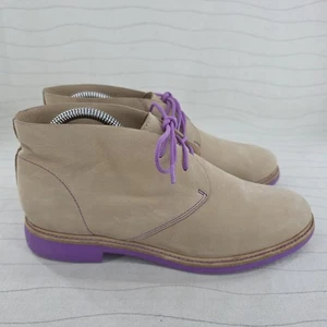 Cole Haan Mujer Lunagrand Cuero Tostado Chukka Botines Zapatos Talla 8.5B - Imagen 1 de 12