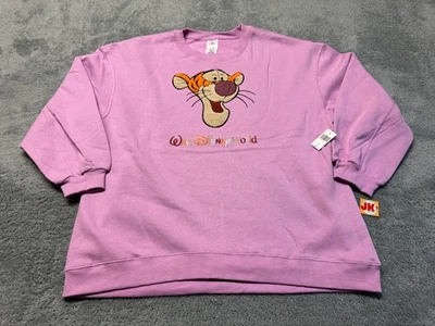 NEW Walt Disney World Sweater Womens Large Pink Tigger Winnie The Pooh Pullover - Image 1 of 4