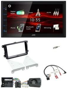 JVC USB Bluetooth Lenkrad DAB 2DIN Autoradio für VW T6 15-19 piano schwarz - Bild 1 von 10