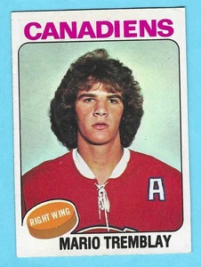 1975-76 Topps 223 Mario Tremblay Montreal Canadiens! ROOKIE! NM! *SET BREAK* - Bild 1 von 2