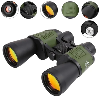 10000M 100X100 Day/Night HD Hunting Binoculars Waterproof Telescopes Coordinates - Image 1 of 4