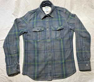 Vintage ALASKA 1959 wilderness gear flanella uomo grigio medio plaid lavoro outdoor - Foto 1 di 8
